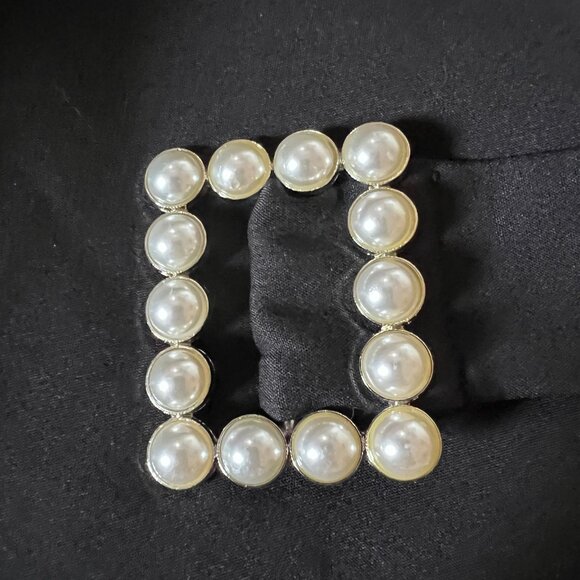 Ank Rouge Pearl Buckle Ruffle Pocket A-Line Skirt - Picture 5 of 5